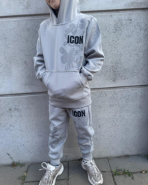 Trainingspak - Icon flowers grey