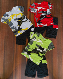 Twee delige jogg set - Army yellow