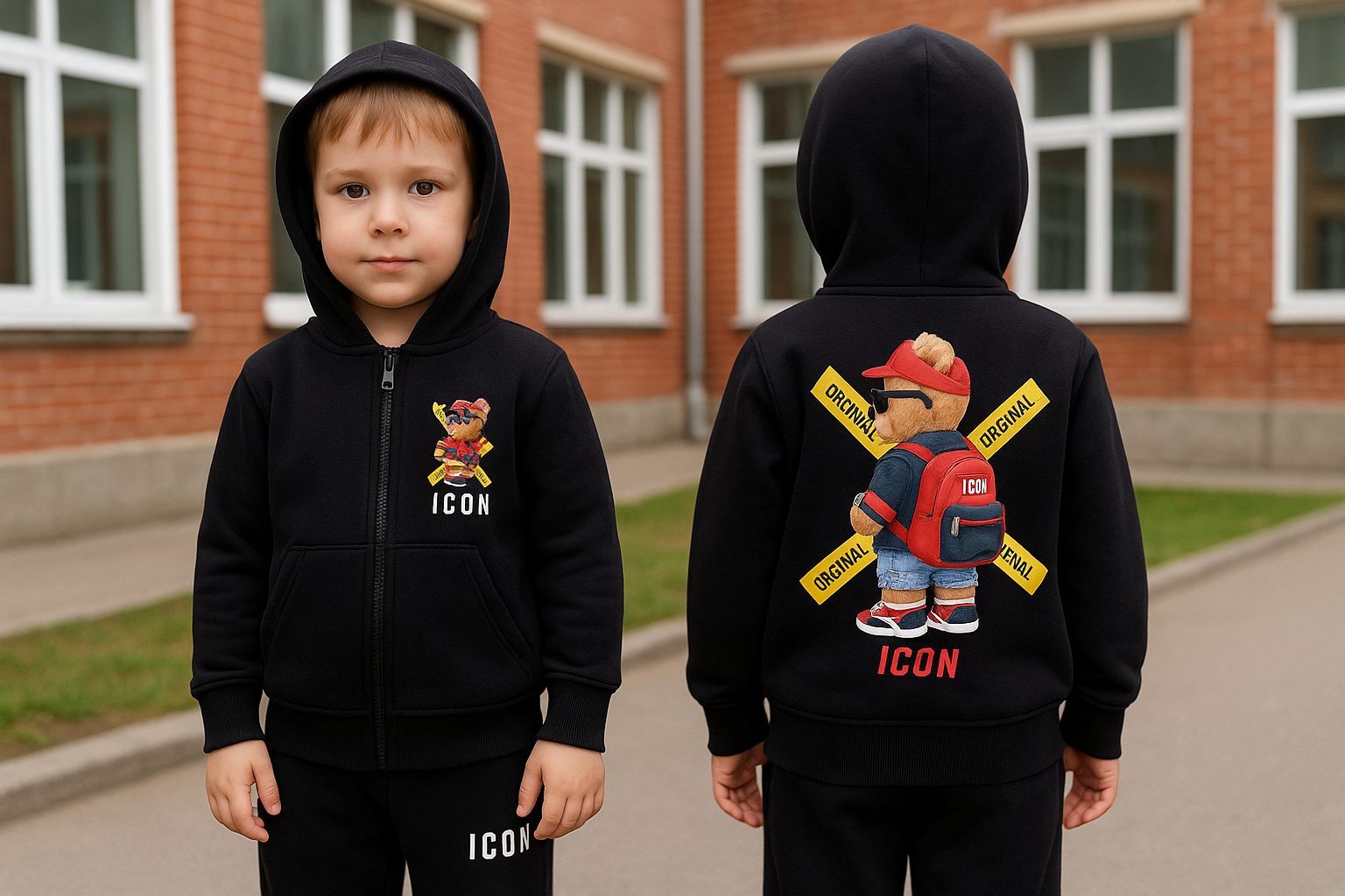 Trainingspak - ICON back zwart