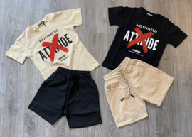 T-shirt - Attidude zwart