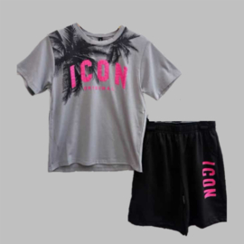 Twee delige set - Icon Palm grey