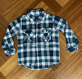 Blouse - Flanel green