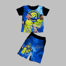 Twee delige set - Ronaldo print blue