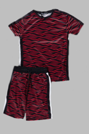 Twee delige set - Black and red