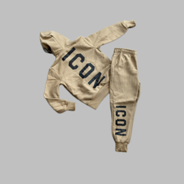 Trainingspak - backprint khaki