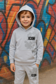 Trainingspak - Icon flowers grey