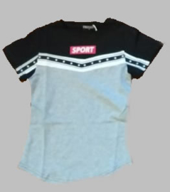 T-shirt -  SJK SPORT grijs