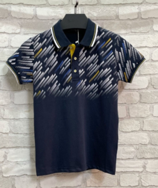 Polo - Stripes navy