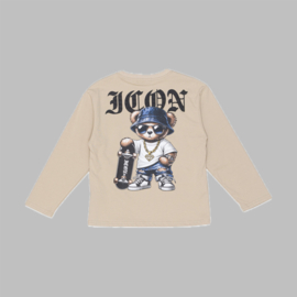 Longsleeve  - Icon skate beige