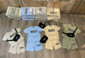 Twee delige set - bag  blue