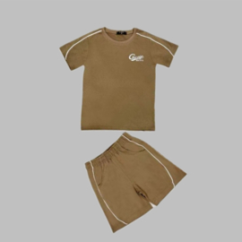Twee delige set - Chicago khaki