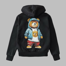 Hoody -  Beer zwart (tweezijdig)