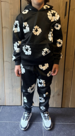 Joggingpak - Flowers black