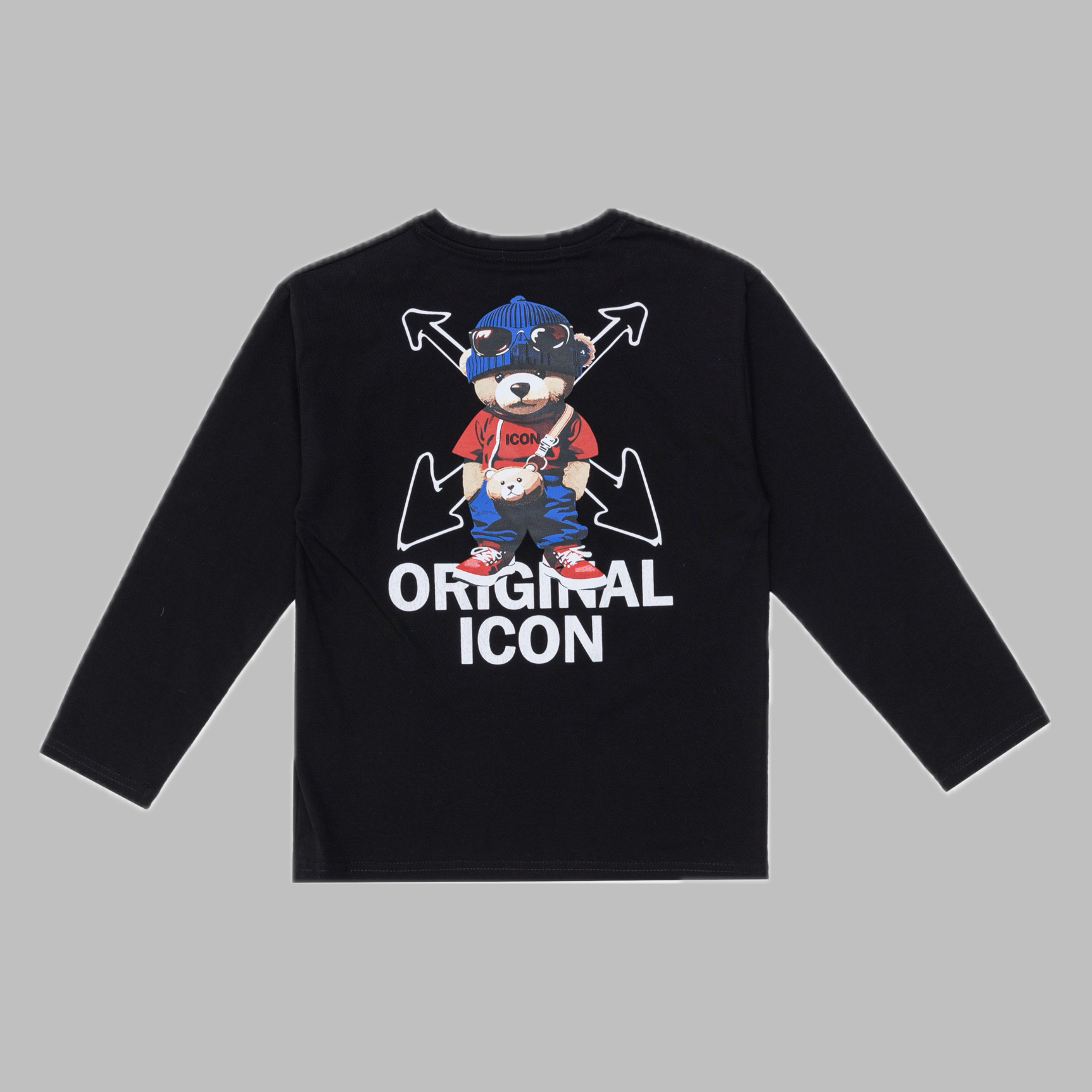 Longsleeve  - Icon jeans black