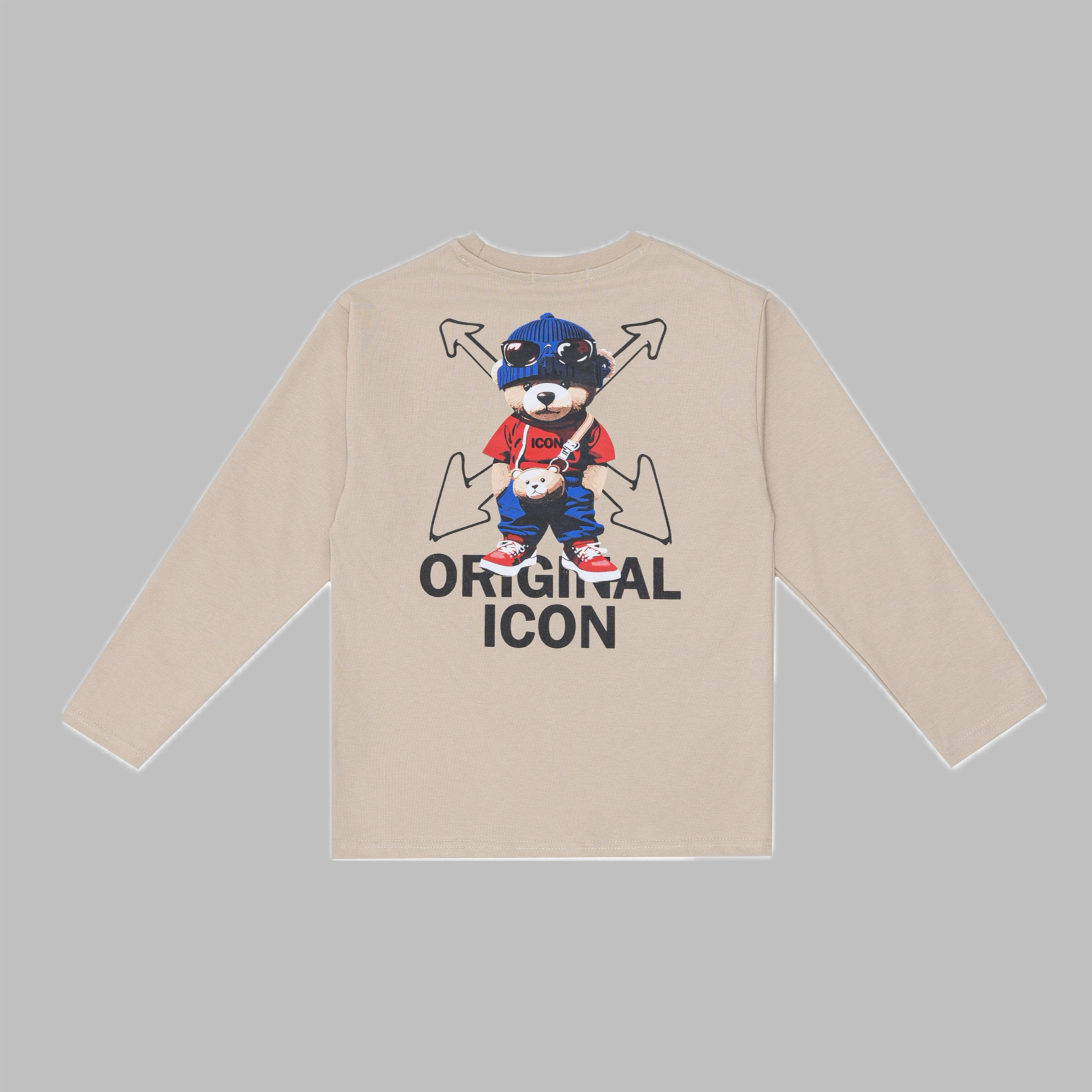 Longsleeve  - Icon jeans beige