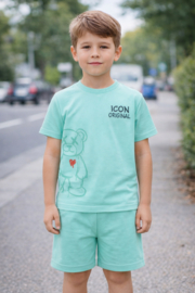 Twee delige set - Icon backprint mint