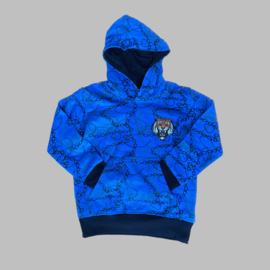 Hoody -  Tijger blue