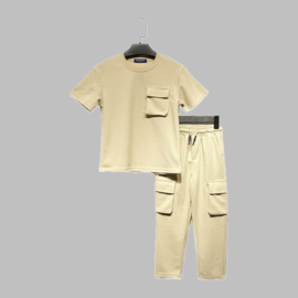 Twee delige set - Freeboy khaki