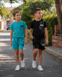 Twee delige set - Icon flowers black