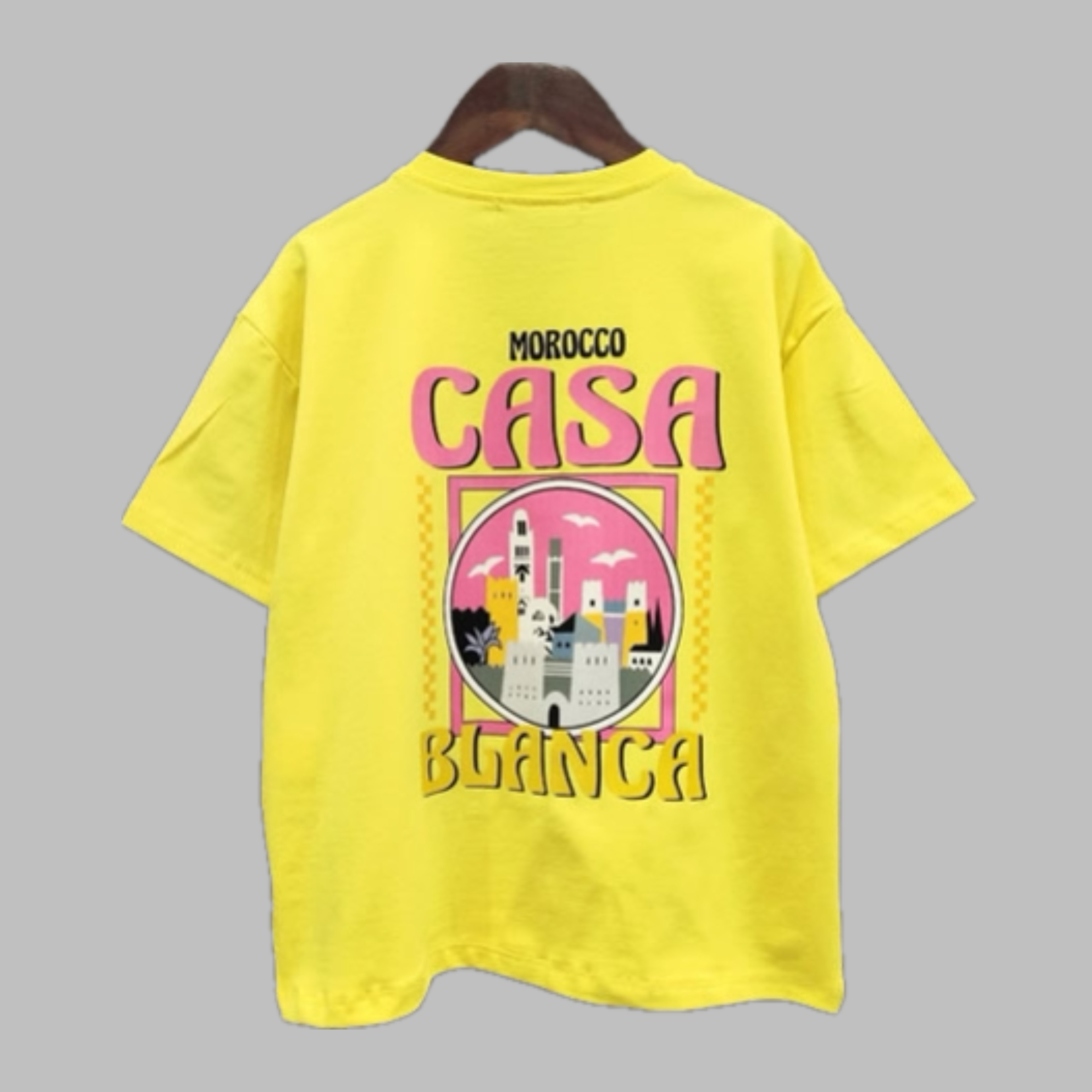 T-shirt - "Casablanca" geel