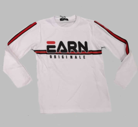 Longsleeve - SJK Earn white