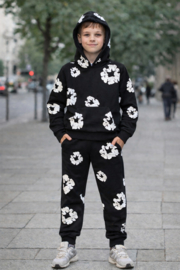 Joggingpak - Flowers black