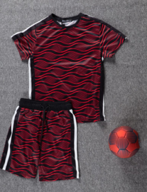 Twee delige set - Black and red