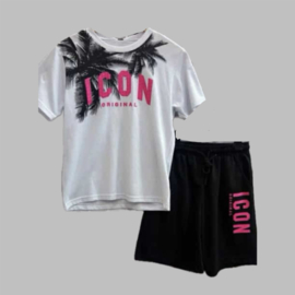 Twee delige set - Icon Palm white