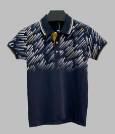 Polo - Stripes navy