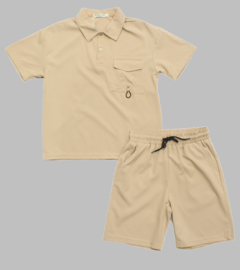 Twee delige set - Polo beige