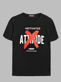 T-shirt - Attidude zwart