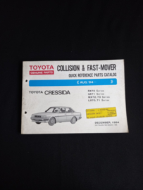 Parts catalog Toyota Cressida (RX70, GX71, MX72, MX73, LX70 and LX71 series)