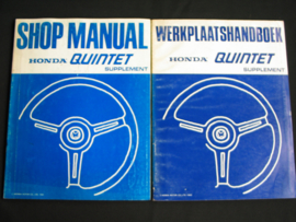 Werkplaatshandboek Honda Quintet (1982) supplement