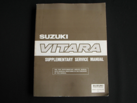 Workshop manual Suzuki Vitara (SE416 and SV620) supplement