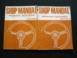 Werkplaatshandboek Honda Accord (1979 en 1980) supplement