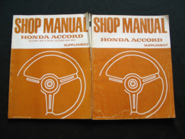 Workshop manual Honda Accord (1979 and 1980) supplement