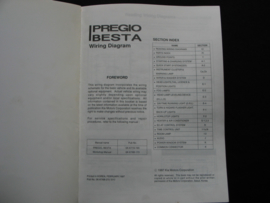 Werkplaatshandboek Kia Pregio/ Kia Besta (1997) elektrische schema's