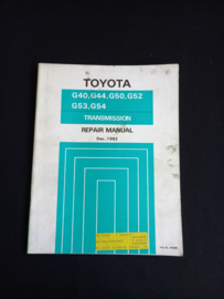 Werkplaatshandboek Toyota G40, G44, G50, G52, G53 en G54 transmissie