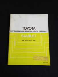 Werkplaatshandboek Toyota Starlet carrosserie reparaties (KP6_ series)