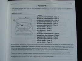 Werkplaatshandboek Suzuki Liana (RH413 en RH416) (juli 2002) elektrische schema's