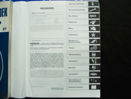 Workshop manual Honda Accord (CA4 and CA5) (1986, 1987, 1988 and 1989) supplement