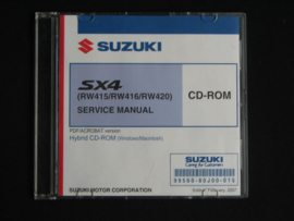 Workshop CD manual Suzuki SX4 (RW415, RW416 and RW420) (February 2007)