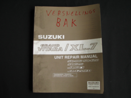 Werkplaatshandboek Suzuki Grand Vitara XL-7 (SQ416, SQ420, SQ625, JA627 en JA420WD) versnellingsbak