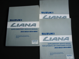 Workshop manual Suzuki Liana (RH413 and RH416) supplement books
