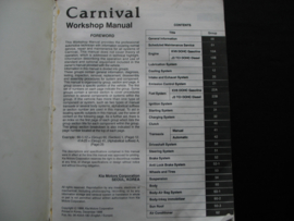 Workshop manual Kia Carnival (1998)