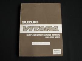 Workshop manual Suzuki Vitara (5-door model) supplement