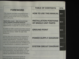 Werkplaatshandboek Suzuki Baleno (SY413, SY416 en SY418) elektrische schema's