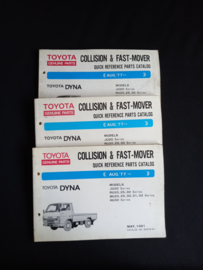 Parts catalog Toyota Dyna (JU20, RU20, RU25, RU30, BU20, BU25, BU30, BU31, BU32 and HU30 series)