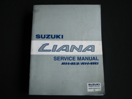 Werkplaatshandboek Suzuki Liana (RH413 en RH416) (maart 2001)