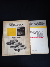 Onderdelenboek Toyota Corolla 1200 Sedan, Coupé, Station Wagon en VAN